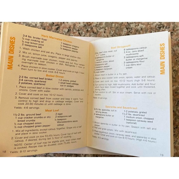 MIRRO-MATIC Electric Slow Cooker Directions And Recipe MANUAL Book - Picture 7 of 10